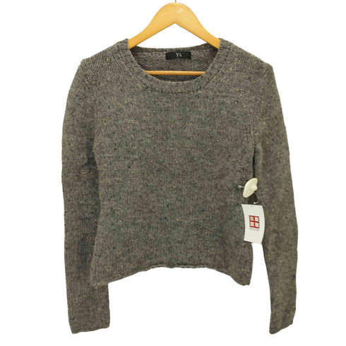 ワイズ Ys 11AW LAINE WOOL ネップ ウール クルーネック ニット レディース JPN:2