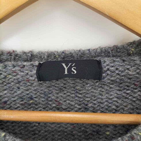 ワイズ Ys 11AW LAINE WOOL ネップ ウール クルーネック ニット レディース JPN:2