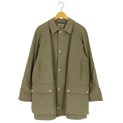 バーバリーロンドン BURBERRY LONDON イングランド製 裏地キルティング ノバチェック ステンカラー ショートコート メンズ 48REG