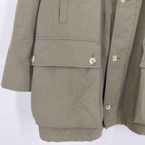 バーバリーロンドン BURBERRY LONDON イングランド製 裏地キルティング ノバチェック ステンカラー ショートコート メンズ 48REG