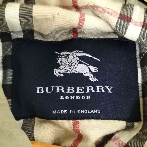 バーバリーロンドン BURBERRY LONDON イングランド製 裏地キルティング ノバチェック ステンカラー ショートコート メンズ 48REG