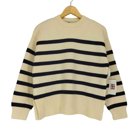 ザラ ZARA ウールボーダーニット レディース S