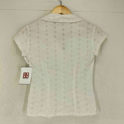 ポロカントリーラルフローレン POLO COUNTRY RALPH LAUREN ショールカラ― レース半袖シャツ レディース 9