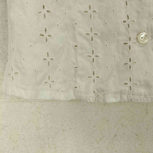 ポロカントリーラルフローレン POLO COUNTRY RALPH LAUREN ショールカラ― レース半袖シャツ レディース 9