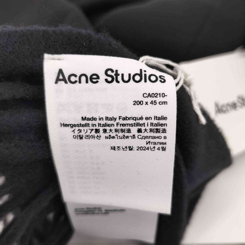 アクネストゥディオズ ACNE STUDIOS ナロー フリンジ ウール マフラー レディース