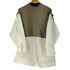 ザラ ZARA CONTRAST POPLIN TOP レディース import:L