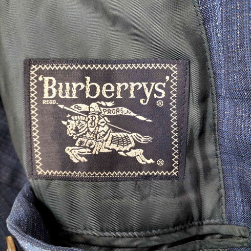 バーバリーズ BURBERRYS チェック柄 モヘヤ入りウールテーラードジャケット メンズ 170