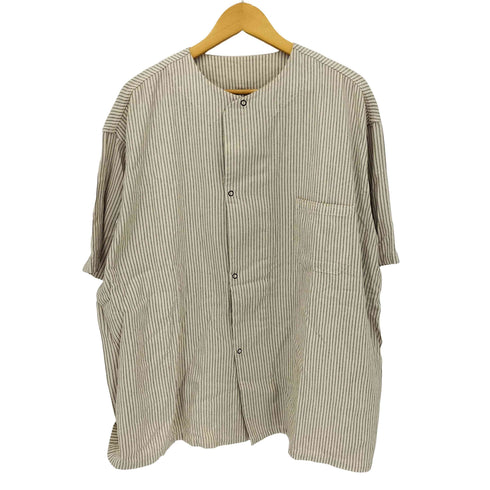 ヒンソン HINSON ピンストライプ スナップ シャツジャケット メンズ JPN:L