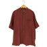 カリビアン Caribbean リーフ柄 シルクコットン アロハシャツ メンズ import:XL