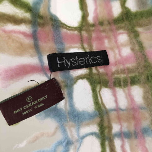 ヒステリックス HYSTERICS 00S TAIT&STYLE ウール フリンジ ローゲージ ミックス マフラー Y2K レディース