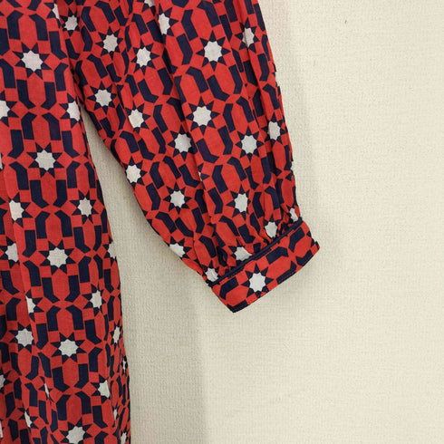 ロデオクラウンズワイドボウル RCWB/RODEO CROWNS WIDE BOWL GEOMETRICCOTTONワンピース 総柄 レディース JPN:M