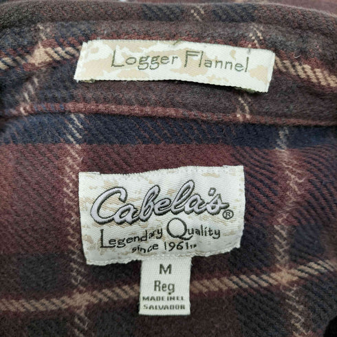カベラス Cabela's L/S ヘビーフランネルシャツ メンズ import:M