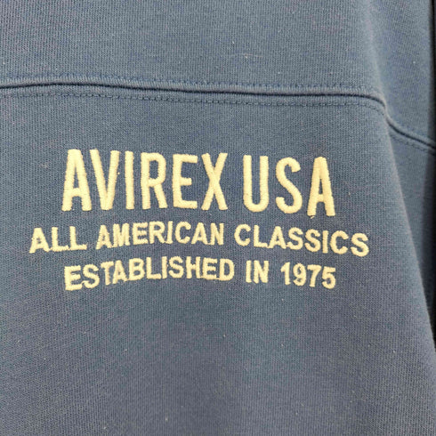 アヴィレックス AVIREX BIG LOGO CREW NECK SWEAT SHIRT ビッグロゴ クルーネック スウェット メンズ JPN:XL