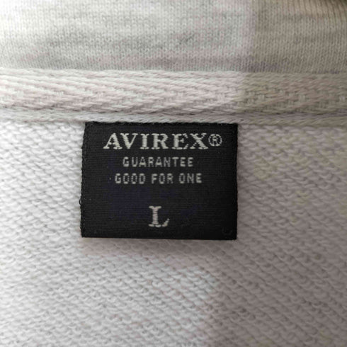アヴィレックス AVIREX NEON COLOR NAVAL STAND ZIP ネオンカラーデザイン ジップアップスウェット メンズ JPN:L