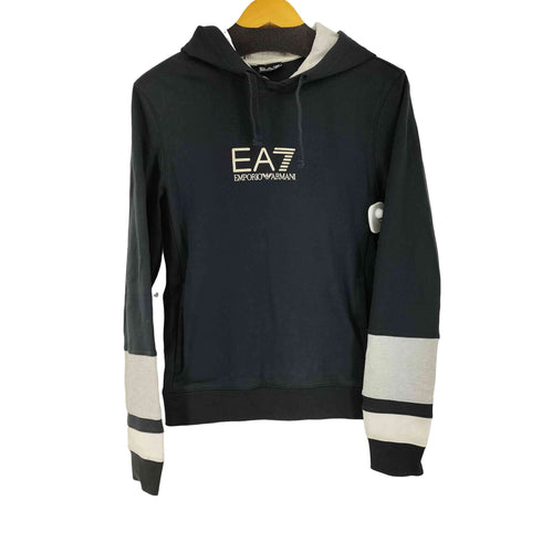 エンポリオアルマーニイーエーセブン EMPORIO ARMANI EA7 プリントプルオーバーパーカー メンズ XS