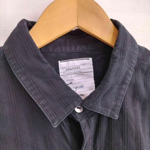 シャリーフ SHAREEF 2021AW SHADOW STRIPE L/S SHIRTS シャドウストライプ 長袖シャツ メンズ JPN:2