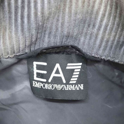 エンポリオアルマーニイーエーセブン EMPORIO ARMANI EA7 ナイロン コーデュロイ 中綿ベスト メンズ XS