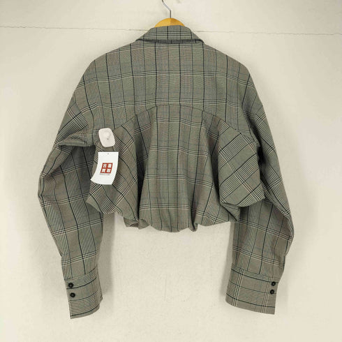 THE YON ウールライクバルーンヘムクロップドシャツ レディース FREE