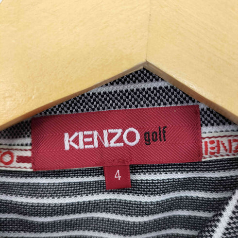 ケンゾーゴルフ KENZO GOLF ロングスリーブ ボーダー ポロシャツ メンズ 4