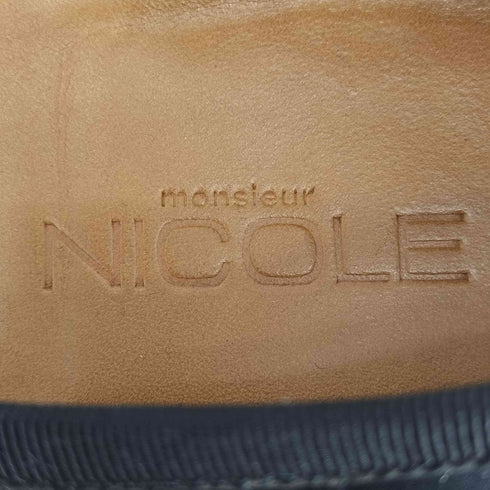 ニコル NICOLE ブローグ ローファー スリッポン メンズ JPN:25
