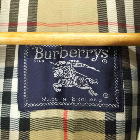 バーバリーズ BURBERRYS MADE IN ENGLAND 裏地ノヴァチェックステンカラーコート C100 メンズ
