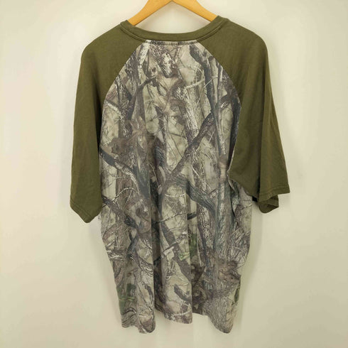 バスプロショップス BASS PRO SHOPS ロゴプリント リアルツリー ラグランスリーブ クルーネック Tシャツ ビッグサイズ メンズ 3XL