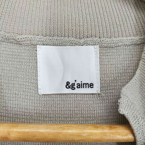 &g’aime センタースリットノースリーブニット select レディース FREE