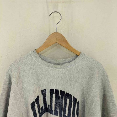 チャンピオン Champion 刺繍タグ REVERSE WEAVE ILLINOIS クルーネックスウェット メンズ import:L