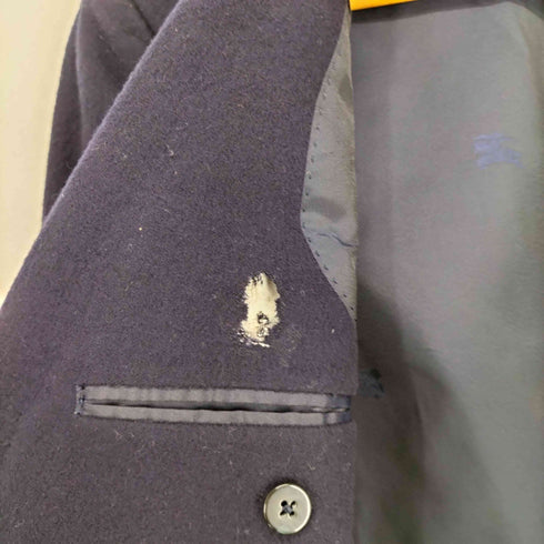 バーバリーズ BURBERRYS WOOL&CASHMERE ウールカシミヤ 金ボタンブレザー メンズ 170A5