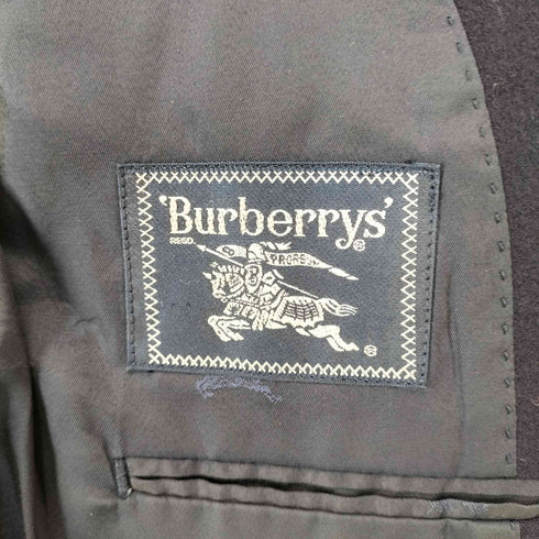 バーバリーズ BURBERRYS WOOL&CASHMERE ウールカシミヤ 金ボタンブレザー メンズ 170A5