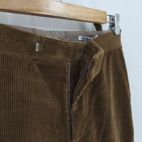オーラリー AURALEE WASHED CORDUROY TAPERED SLACKS メンズ JPN:3