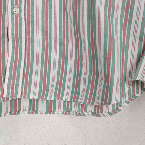 ジョルジオアルマーニ Giorgio Armani 80S~ ストライプシャツ MADE IN ITALY メンズ