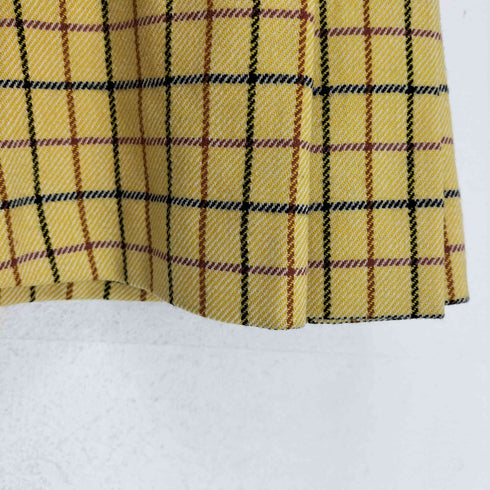 ヴィヴィアンウエストウッド Vivienne Westwood 80S~ チェック柄アシンメトリーパターンプリーツスカート レディース 10