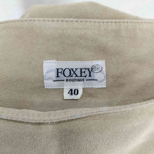 フォクシーニューヨーク FOXEY NEW YORK フェイクスウェードフレアスカート レディース 40