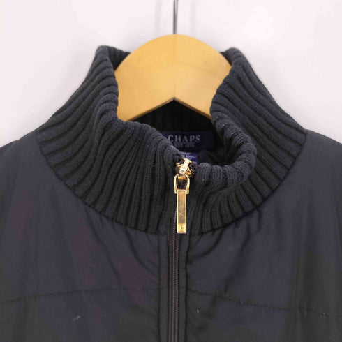 チャップス CHAPS リブ ニット 切替 ハイネック 中綿 パデッドジャケット メンズ import:M