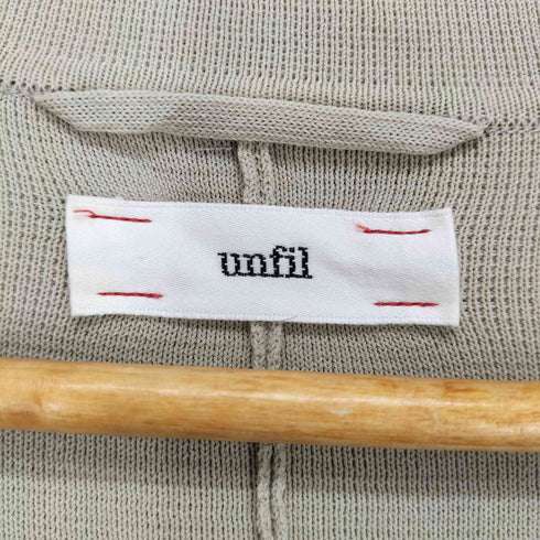 アンフィル unfil 襟付きニットカーディガン メンズ 1