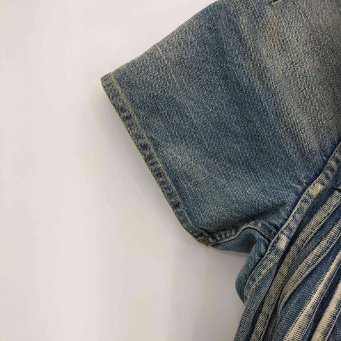 ジュンヤワタナベコムデギャルソン JUNYA WATANABE COMME des GARCONS 04SS デニム プリーツ ミニワンピース レディース
