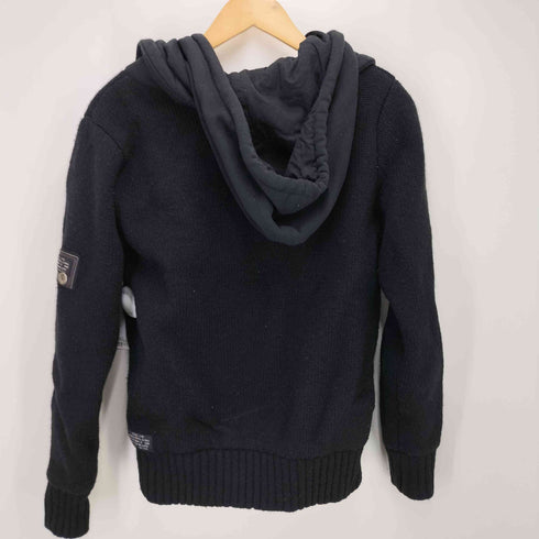 ディーゼル DIESEL 00s Switching Hoodie Knit Jacket ニット 切り替え パーカー Y2K メンズ import:S