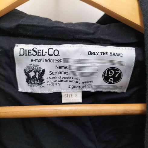 ディーゼル DIESEL 00s Switching Hoodie Knit Jacket ニット 切り替え パーカー Y2K メンズ import:S