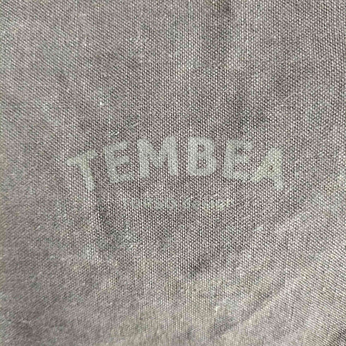 テンベアー TEMBEA レザーストラップ リネンキャンバス ショルダーバッグ メンズ