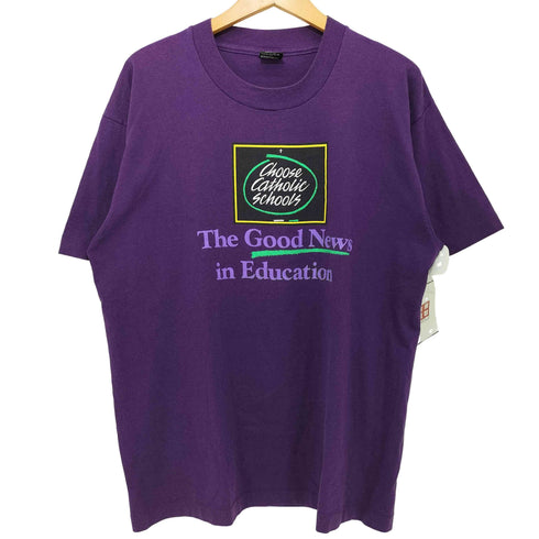 スクリーンスターズ SCREEN STARS 90S 黒タグ シングルステッチ ロゴプリント ショートスリーブクルーネックTシャツ メンズ import:XL