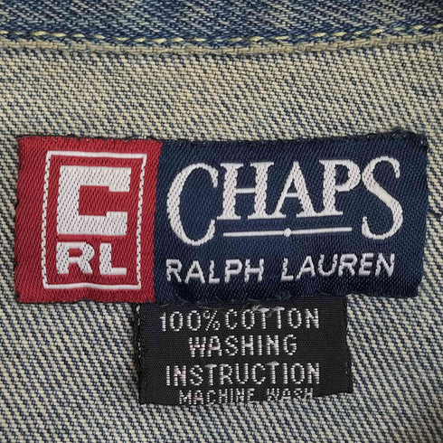 チャップスラルフローレン CHAPS RALPH LAUREN 90s 2nd セカンド型 デニムジャケット メンズ
