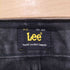 リー Lee ジップフライ ストレートブラックデニム メンズ W34 L32