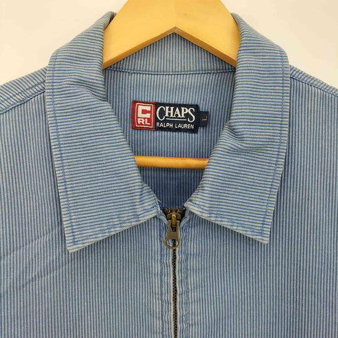 チャップスラルフローレン CHAPS RALPH LAUREN 90s ピケ生地 スイングトップ ジップアップジャケット メンズ import:L