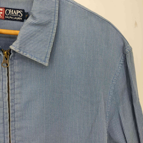 チャップスラルフローレン CHAPS RALPH LAUREN 90s ピケ生地 スイングトップ ジップアップジャケット メンズ import:L