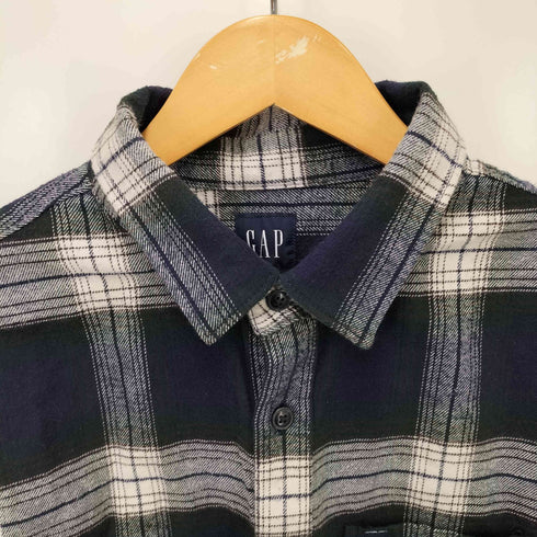 ギャップ Gap 24AW INTL LS LOGO チェック L/S シャツ メンズ import:M