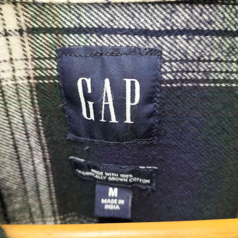 ギャップ Gap 24AW INTL LS LOGO チェック L/S シャツ メンズ import:M
