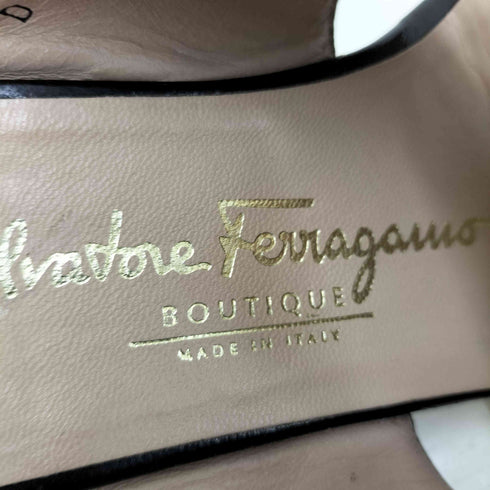 サルヴァトーレフェラガモ Salvatore Ferragamo イタリア製 ダブルガンチーニ レザー サンダル レディース 6 1/2