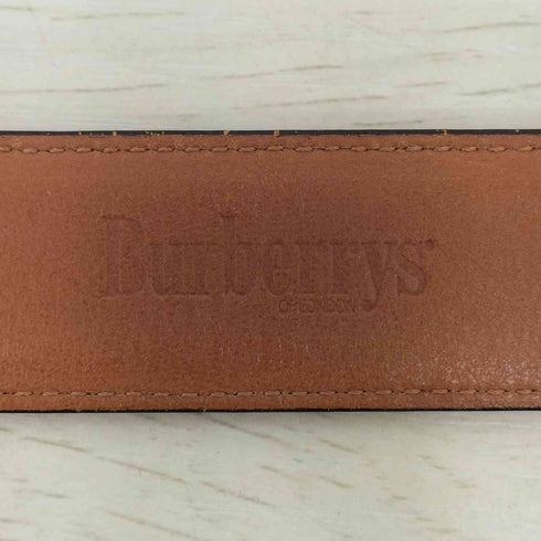 バーバリーズ BURBERRYS ロゴ刻印 レザーベルト レディース