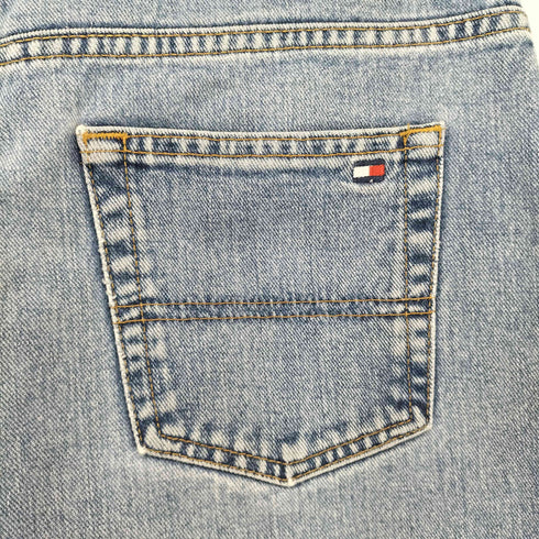 トミーヒルフィガー TOMMY HILFIGER ワイドテーパードデニムパンツ メンズ 35/30